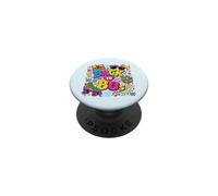 Volver a 80s Nostalgia Roller Skate Boombox Cassette Tape 80s PopSockets PopGrip Adhesivo