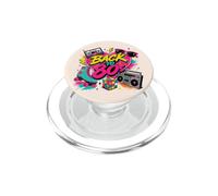 Volver a 80s Nostalgia Roller Skate Boombox Cassette Tape 80s PopSockets PopGrip para MagSafe