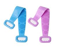 Volver a doble cara del frotamiento del cepillo puede ser colgado, Lavadora cuerpo, y toallas de baño Hecho de silicona suave, que puede exfoliar el cuerpo, conveniente for los ancianos, niños, hombre