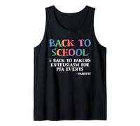 Volver a fingir entusiasmo por los Padres de PTA de Regreso a Clases Camiseta sin Mangas
