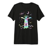 Volver a la Escuela Bailarina UFO Alien Flying Saucer Ballet Camiseta Premium
