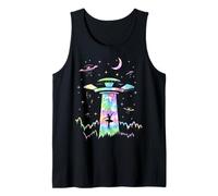 Volver a la Escuela Bailarina UFO Alien Flying Saucer Ballet Camiseta sin Mangas