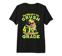 Volver a la Escuela Cuarto Grado Crush Dinosaur Camiseta Premium