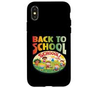 VOLVER A LA ESCUELA estudiantes felices viendo amigos estudiando de nuevo Carcasa para iPhone X/XS