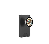 Volver a la escuela Velociraptor Dinosaurio Niños Niñas Estudiante Dino PopSockets PopWallet para MagSafe