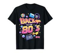 Volver a los 80 Classic Throwback Vibes Illustration Camiseta