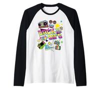 Volver a los 80s Disfraces para Las Mujeres Fresh Party Mens Kids Camiseta Manga Raglan