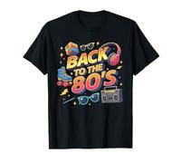 Volver a los 80s Funky Party Retro Vibes Illustration Camiseta