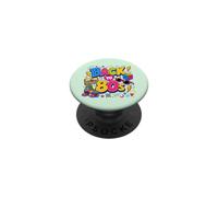 Volver a los 80s Nostalgia Roller Skate Boombox Cassette 80s PopSockets PopGrip Adhesivo