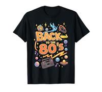 Volver a los 80s Retro Fun Nostalgia Ilustración Camiseta