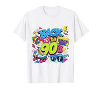 Volver a los 90s Nostalgia Roller Skate Boombox Cassette Nineties Camiseta