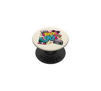 Volver a los 90s Nostalgia Roller Skate Boombox Cassette Nineties PopSockets PopGrip Adhesivo