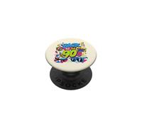 Volver a los 90s Nostalgia Roller Skate Boombox Cassette Nineties PopSockets PopGrip Adhesivo