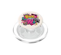 Volver a los 90s Nostalgia Roller Skate Boombox Cassette Nineties PopSockets PopGrip para MagSafe