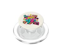 Volver a los 90s Nostalgia Roller Skate Boombox Cassette Nineties PopSockets PopGrip para MagSafe