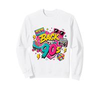 Volver a los 90s Nostalgia Roller Skate Boombox Cassette Nineties Sudadera