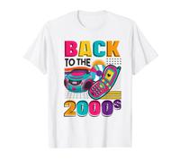 Volver a los años 2000 Vintage de Dos mil Retro 00 Camiseta gráfica económica, Hombre, Blanco, L