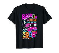 Volver a los años 2000 Vintage de Dos mil Retro 00 Camiseta gráfica económica, Hombre, Negro, M