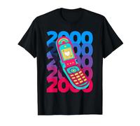 Volver a los años 2000 Vintage de Dos mil Retro 00 Camiseta gráfica económica, Hombre, Negro, S
