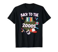 Volver a los años 2000 Vintage de Dos mil Retro 00 Camiseta gráfica económica, Hombre, Negro, S