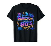 Volver a los años 80 Emocionante Retro Flashback Ilustración Camiseta