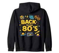 Volver a los años 80 Vintage Throwback Disco Design Sudadera con Capucha