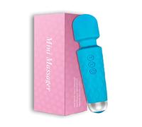 Volver de mano recargable impermeable mejorada para cuello, hombro, espalda, cuerpo, recuperación deportiva, dolores musculares, azul (6 x 1.5 pulgadas)