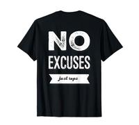 Volver Imprimir Gimnasio Diciendo Gracioso Sin Excusas Solo Reps Lifting Gym Camiseta