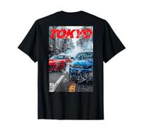 Volver Imprimir Vintage Distress JDM Drift Race Cars Tokyo Street Camiseta