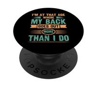 Volver Sale Más Día de los Abuelos Humor Jubilación PopSockets PopGrip Adhesivo