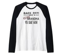 Volver Tengo UNA Abuela Loca Y NO Miedo Usar SU Meme Camiseta Manga Raglan