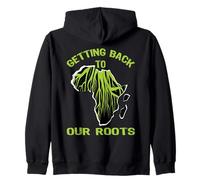 Volviendo a Nuestras raíces Diseño de Patrimonio Africano Sudadera con Capucha