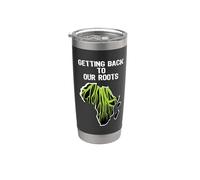 Volviendo a nuestras raíces Diseño de patrimonio africano Vaso térmico de acero inoxidable de doble pared