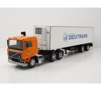 Volvo F12 Sattelzug Deutrans 1980 Modelo 1:43 Naranja Premium ClassiXXs