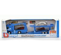 Volvo Fh16 Globetrotter 750 XXL Azul + Porsche 911 Gt2 1:43 Modelo BBURAGO