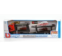 Volvo Fh16 Globetrotter 750 Xxl Rojo + Land Rover Lrx 1:43 Modelo Bburago