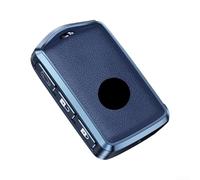 Volvo-Specific - Funda para llave con construcción de aluminio y acabado de piel para XC90, S60, S90, S80, V90, XC60, XC40, color azul