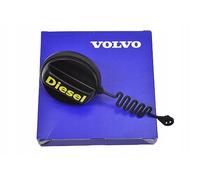 VOLVO Tapón de depósito diésel para C30, C70 (2006-), S40 V50 (2004), acero inoxidable, negro, compatible con coche