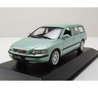 Volvo V70 Break Familiar 2000 Verde Claro Coche a Escala 1:43 Maxichamps