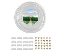 VOLWCO Kit Nebulizador Terraza Jardín, Boquilla Kit de Riego Automático, Sisteme de Nebulización Refrigeración, DIY Enfriamiento Nebulizadores (Size : 6M(19.6ft)-6 nozzles)