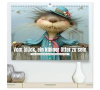 Vom Glück, ein kleiner Otter zu sein (hochwertiger Premium Wandkalender 2027 DIN A2 quer), Kunstdruck in Hochglanz: Liebevoll gestaltete KI-Kunst rund ... Momente zum Schmunzeln und Träumen.