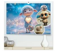 Vom Glück ein Schaf zu sein (hochwertiger Premium Wandkalender 2027 DIN A2 quer), Kunstdruck in Hochglanz: Wollige Charaktere, Schafe