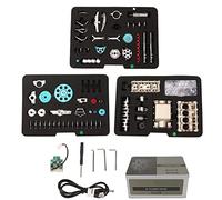 Vomeko 4 Cylinder Engine Kit, Full Metal Model Engine Assembly Kit, DIY Assembled Model Electric Four Cylinder Engine Mechanical Car Toys