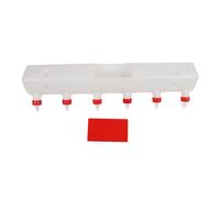 Vomeko 6 alimentador de Cordero en pezón 9l PP Silicona Cubo de alimentación de Leche para lechada para lechones, Cachorros, Cabras, pantorrillas de Pantorrilla spout 45 °