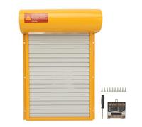 Vomeko Automatic Chicken Coop Opening Battery Temperador con Pantalla LED, diseño de plástico de Metal a Prueba de Intemperie para la Seguridad de Las Aves de Corral (se Adapta a (Amarillo)