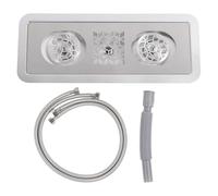 Vomeko Enjuagador de jarras Acero Inoxidable, Empotrado, multiángulo, Lavado a Alta presión, Fregadero, lavador de Vasos de Vidrio para el hogar, Cocina, cafetería,