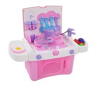 Vomeko Juego de Juguetes de Cocina de 39 Piezas, Accesorios completos de Agua circulante, Bordes más Lisos, Juego de Juguetes de Cocina, Juguetes de Cocina, para Regalos de niños