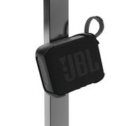 VOMENC Funda magnética compatible con altavoz Bluetooth GO 4, soporte 3 en 1 para carrito de golf, poste, bicicleta, motocicleta, RV, ATV, accesorios de cubierta de altavoz ultraportátiles (negro)