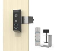 VOMENC Soporte antirrobo de seguridad para timbre compatible con cámara de video eufy Security E340, instalación sin taladro, accesorios de soporte de timbre de video