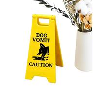 Vomit Warning Sign, Funny 3D Printed Black Cats Caution Decor, Cute Gag Sign for Home, Classroom, Cat Lovers & Funny Cats Decorations